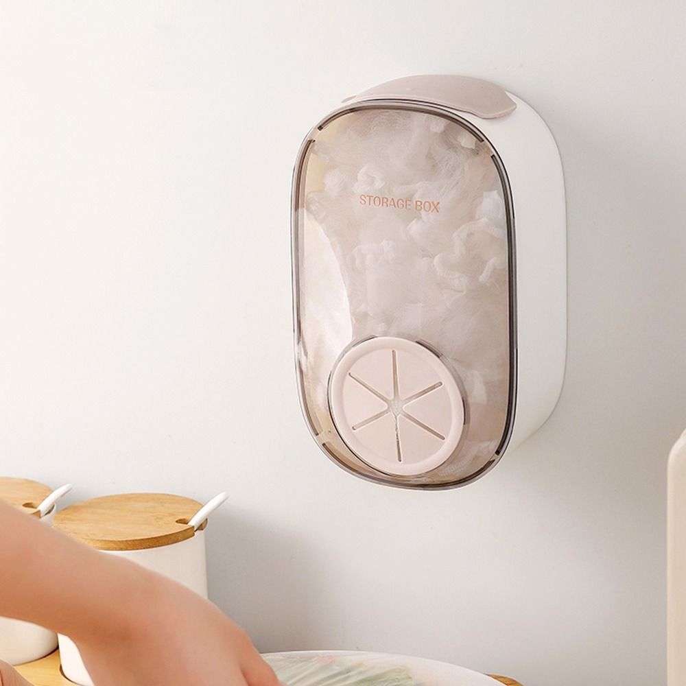 Настенный ящик для хранения крышек без пробивания отверстий, для одноразовых крышек для продуктов, для ванной комнаты