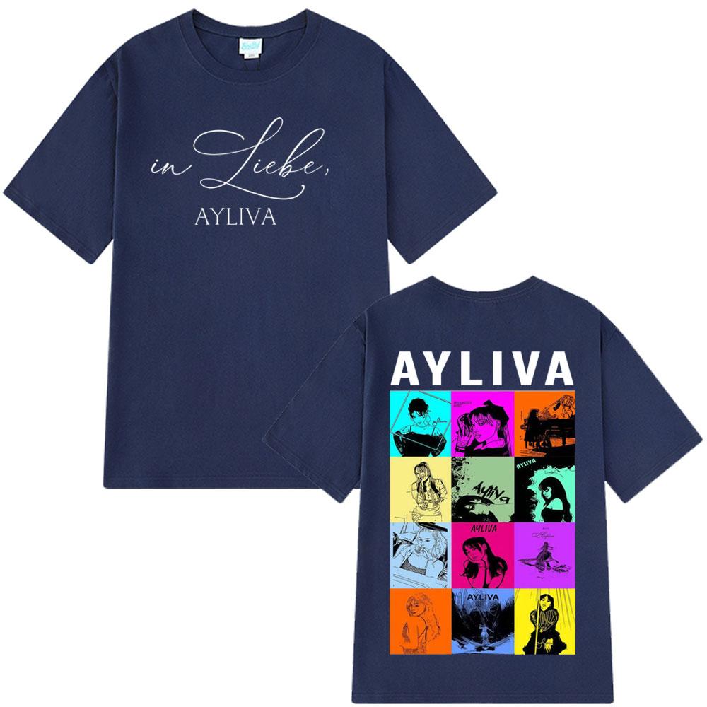 Summer Die Ayliva Album Pattern Summer Men Women Y2K Luxury Fashion Comfortable Quality Oversized Tshirt