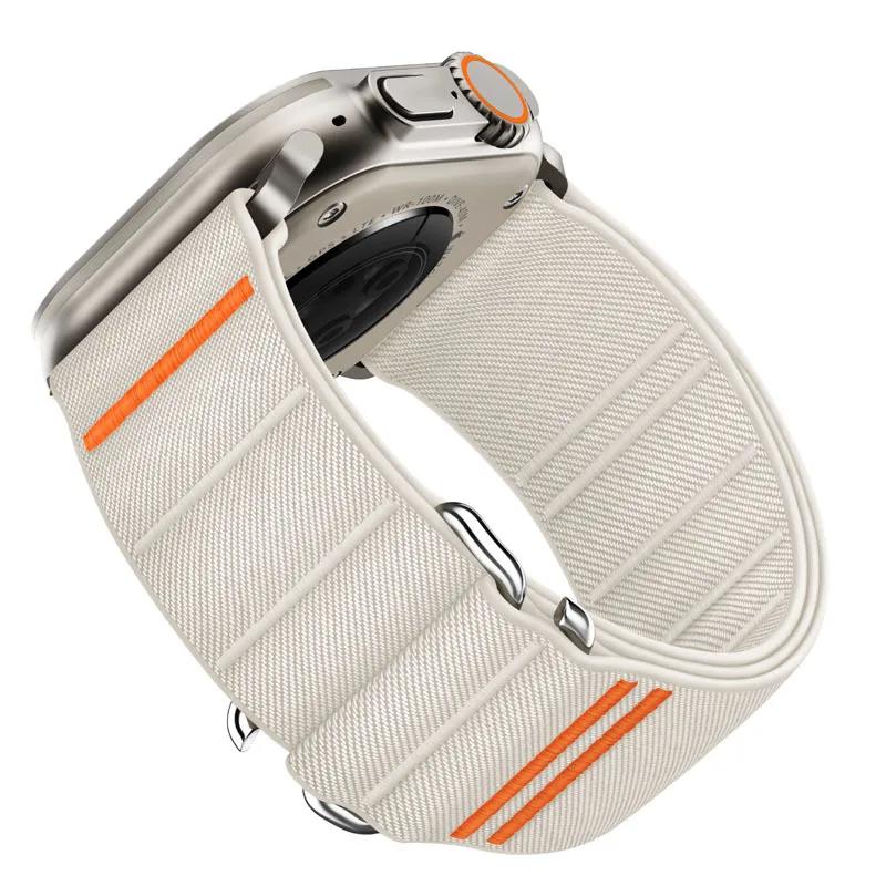 Нейлоновый ремешок-петля для Apple Watch Band 49 мм 46 мм 42 мм 45 мм 44 мм Спортивный браслет для IWatch Series Ultra 2 10 9 8 7 SE 6 5 4 Correa
