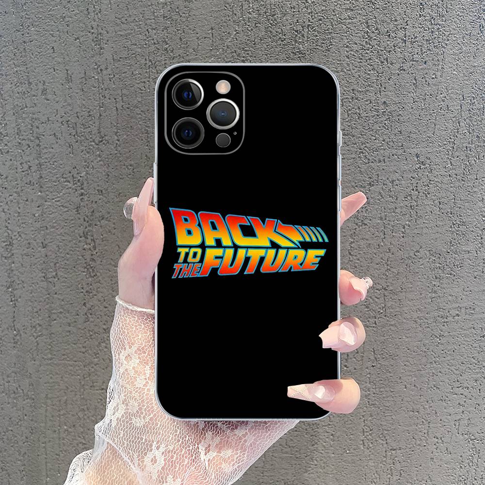 Прозрачный чехол из ТПУ Back To The Future для IPhone 17 11 12 13 14 15 16 Pro Max 16 Plus