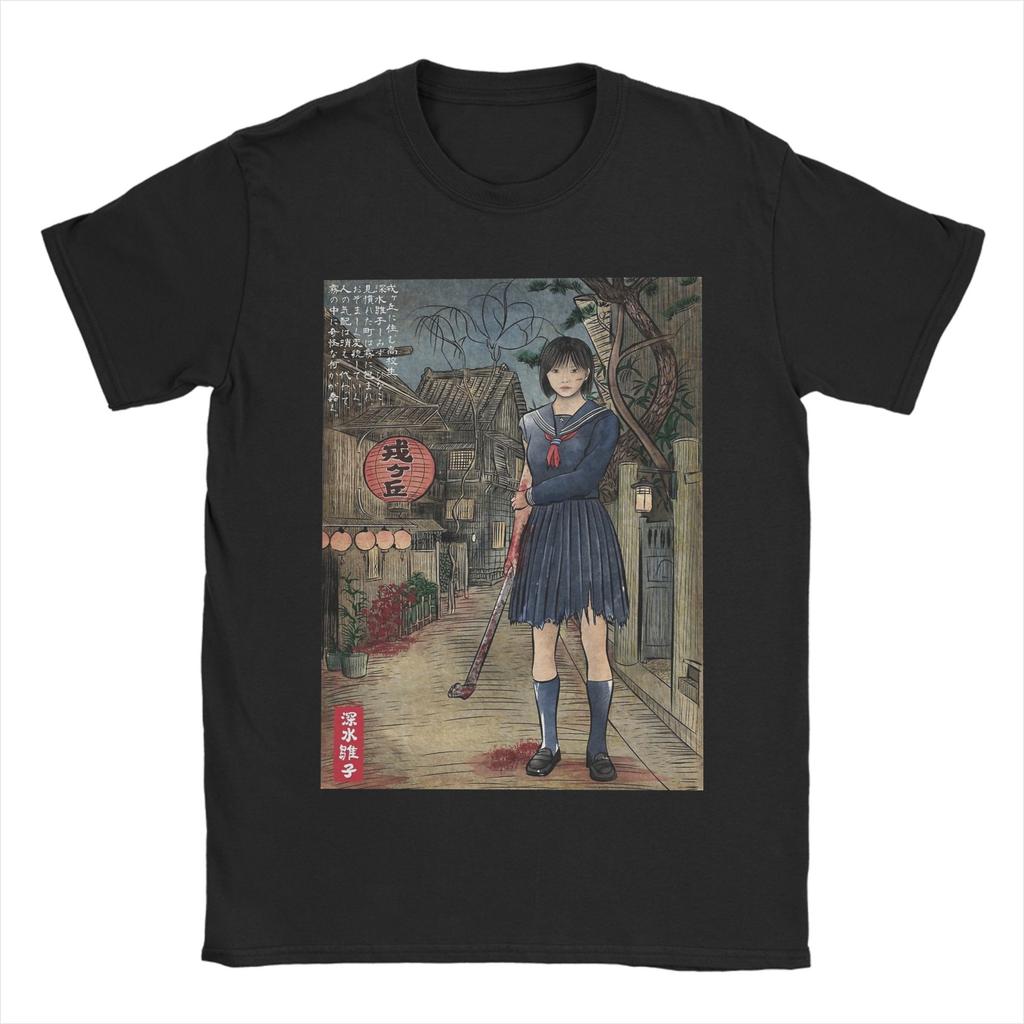 SILENT HILL F Футболка мужская Хиноко Симидзу Смешная футболка с коротким рукавом и круглым вырезом 100% хлопок Новое поступление