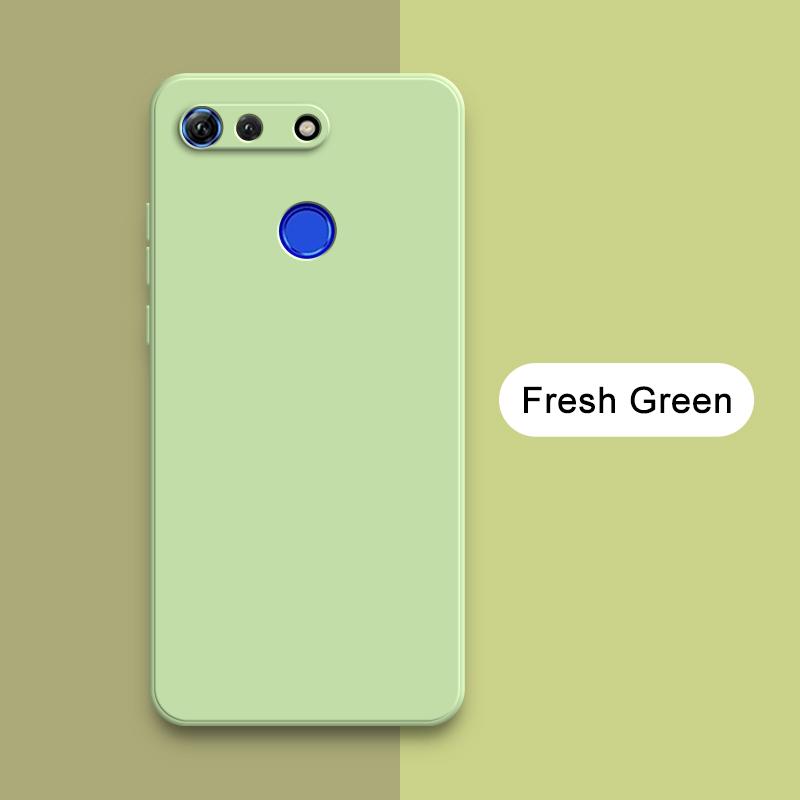 Квадратный жидкий силиконовый чехол для Honor View 10 20 V10 V20 Lite Мягкий противоударный чехол View10 View20 Мобильный телефон Funda