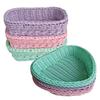 Plastic Wicker Basket Hand Woven Storage Basket New Picnic Serving Basket  Fruit Display