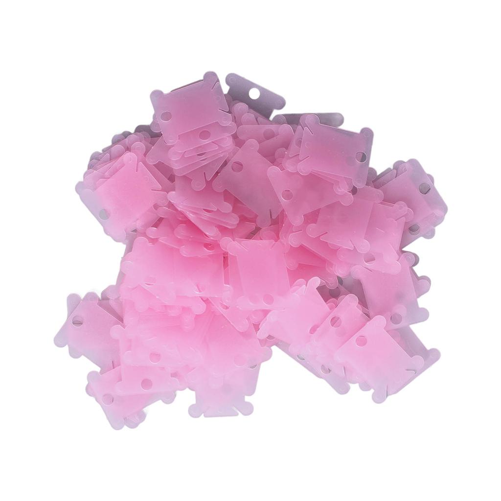 200Pcs Plastic Floss Bobbin Sorting Storage Function Beautiful Practical Household Sewing Thread Storage