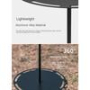 Outdoor Folding Picnic Table Round Camping Table Aluminum Alloy Dining Table With Tripod Storage Bag Camping Side Table