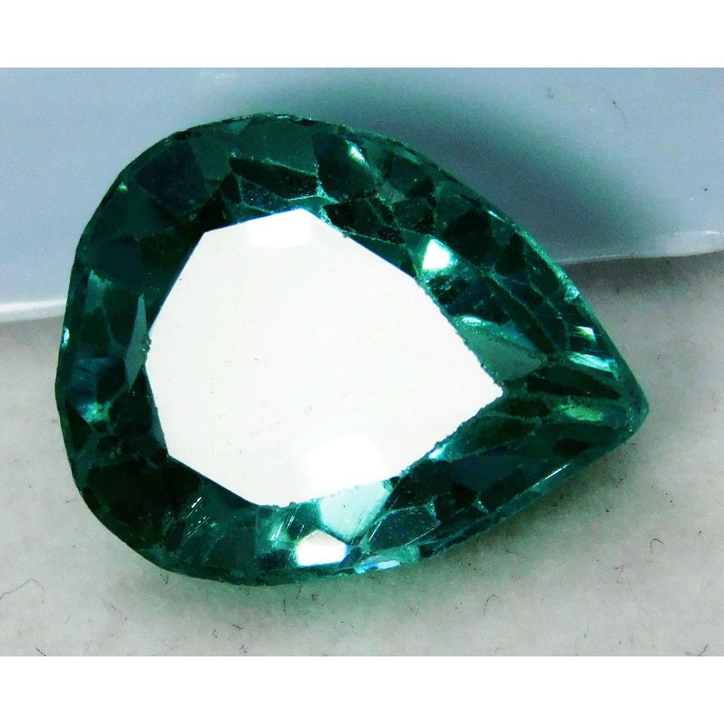 Natural Bluish Green Sapphire Loose Gemstone Pear 20-25 ct September Birthstone for Gem Collections