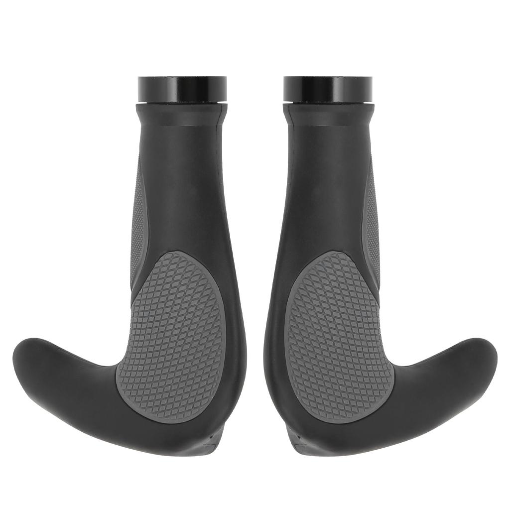 22.2mm Mountain Bicycle Ox Horn Handbar Bilateral Locking Durable Rubber Handle Grips