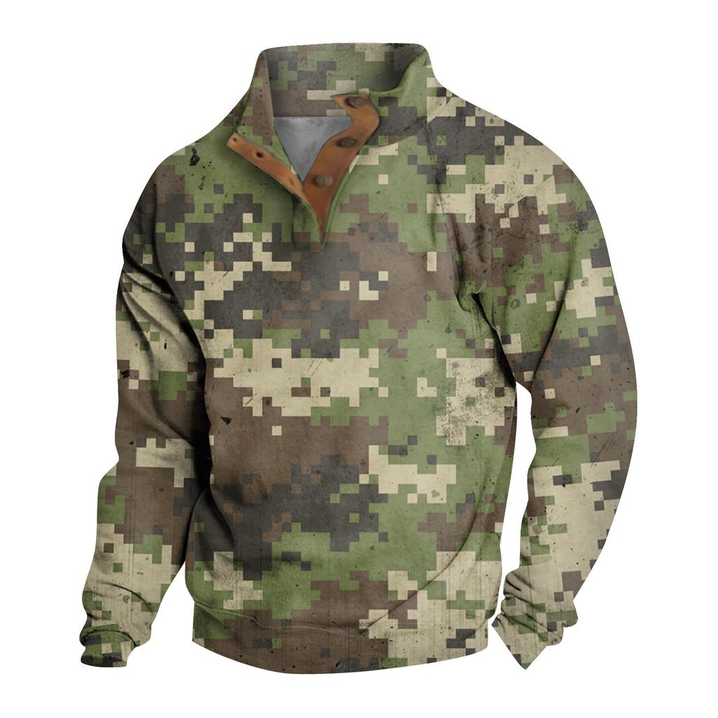 Весенне-осенняя мужская толстовка с воротником-стойкой на открытом воздухе, повседневные свитера, топы