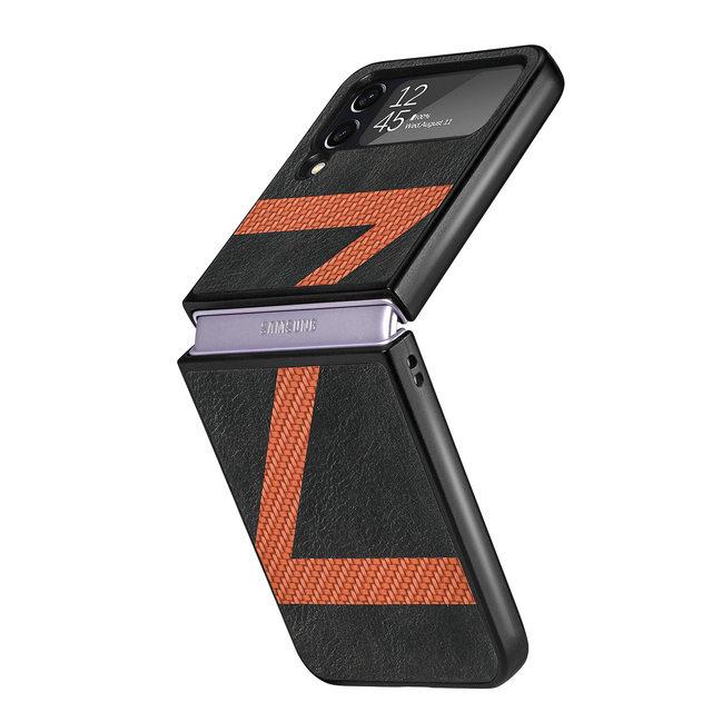 Модный гибридный цветной чехол для мобильного телефона для Samsung Galaxy Z Flip4 5g Flip 4 Zflip4 Складной кожаный чехол для Samsung Flip4