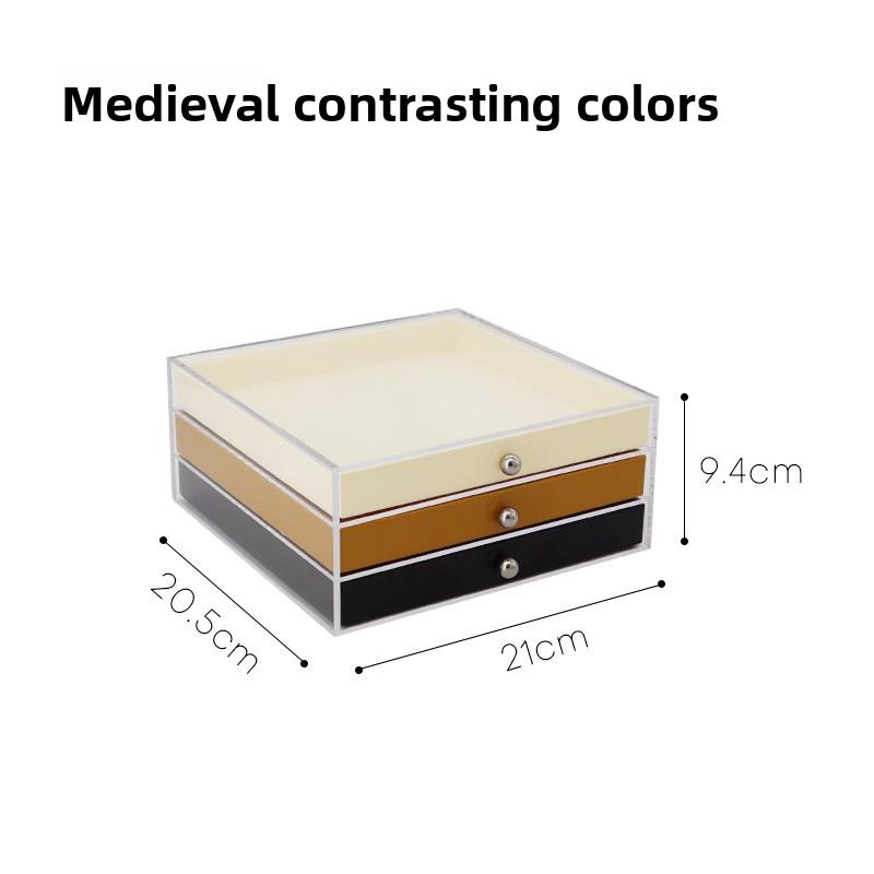 Коробка для хранения, Шкатулка для украшений, Мелкие предметы, Хранение помады, Многослойные прозрачные серьги, Серьги-гвоздики, Аксессуары, Органайзер