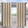 1pc Aterproof and Sunproof Outdoor Curtains for Gazebo, Patio and Deck, Blackout Curtains
