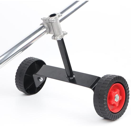 Опорная рама газонокосилки Регулируемая Т-образная газонокосилка Вспомогательные колеса Трудосберегающий портативный триммер с возможностью перемещения за колесом Приставка для газонокосилки