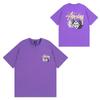 Mens Casual Short Sleeve Cotton T-Shirt With Letter Print Loose Fit Streetwear Style