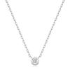 ANIA HAIE Round Solitaire Cubic Zirconia 925 Silver Necklace N059-01H