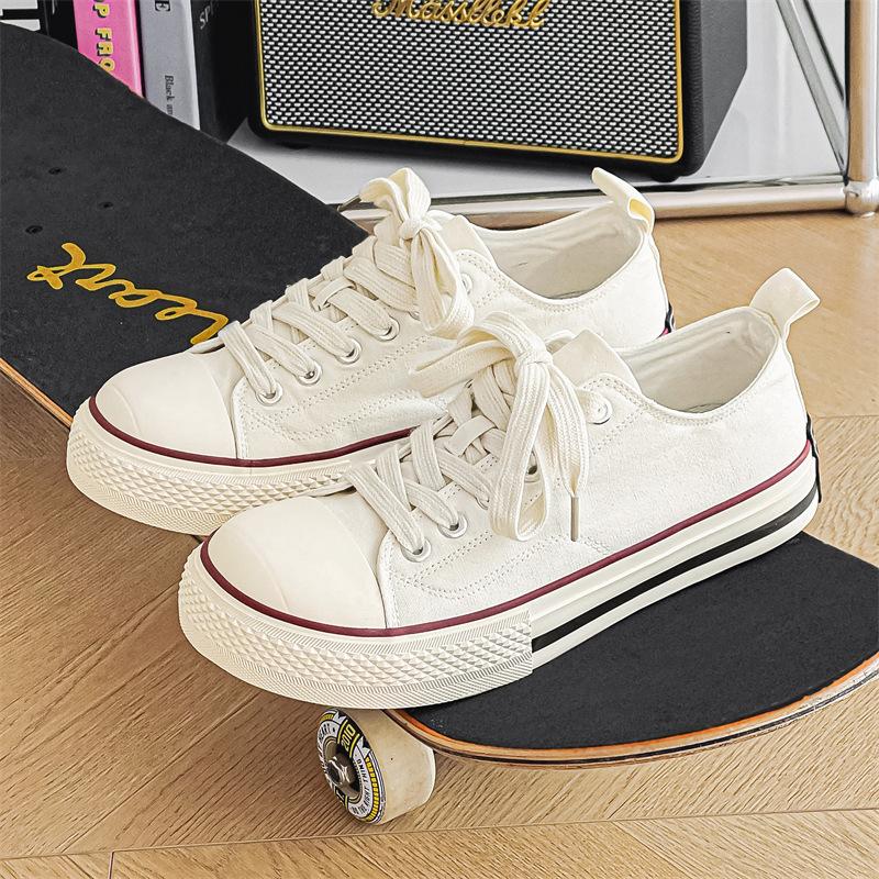 2025 New Student Couple Low-top Canvas Shoes Men's and Women's Shoes Guochao Niche Sports and Leisure Big Head Shoes X199