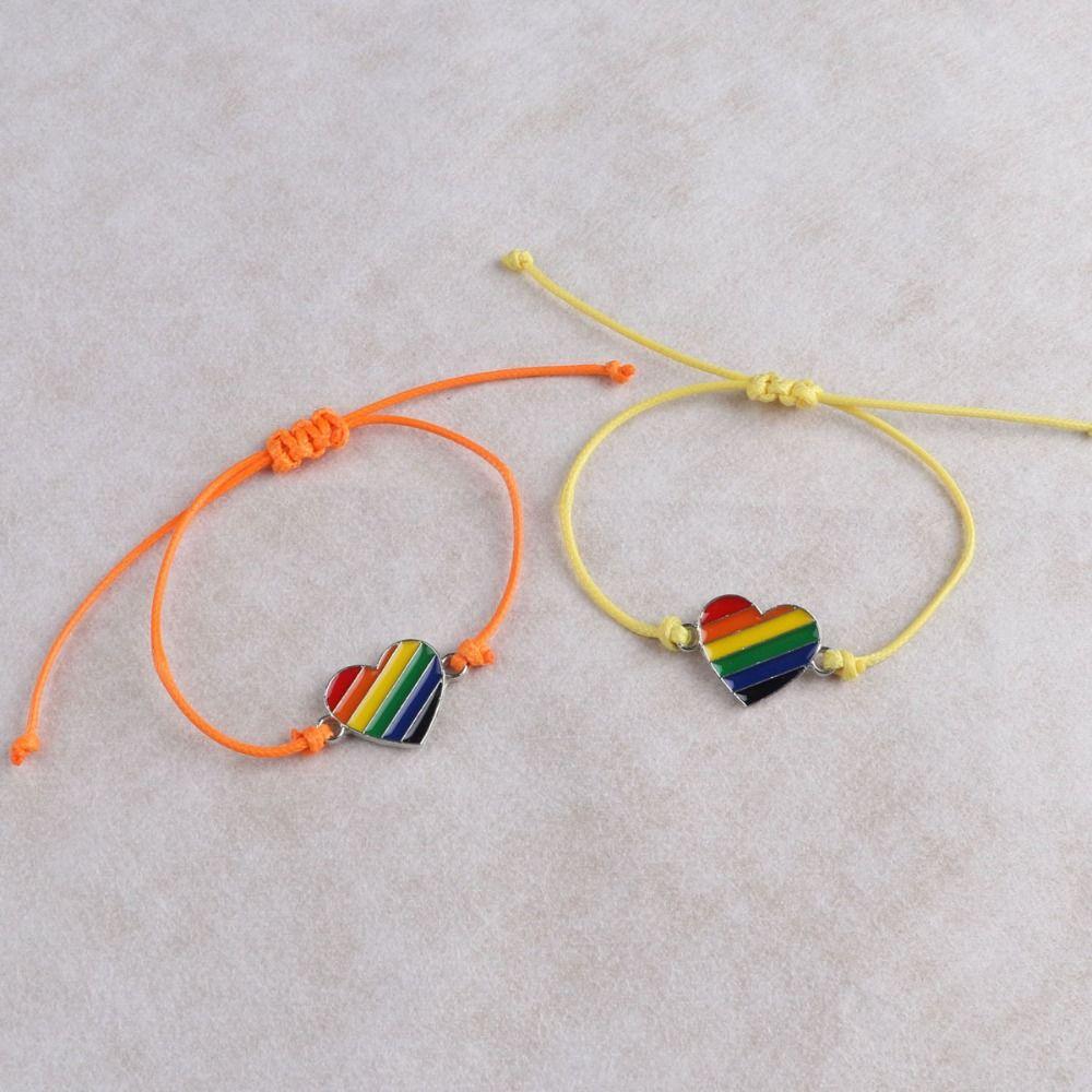 6Pcs Boho Couple Bracelet Colorful Friendship Braided Rope Rainbow Beaded Bracelet Couples