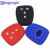 Jingyuqin Автомобильный брелок для ключей из силиконовой резины, защитный держатель для Toyota RAV-4 / Highlander / Corolla / Camry 4 кнопки