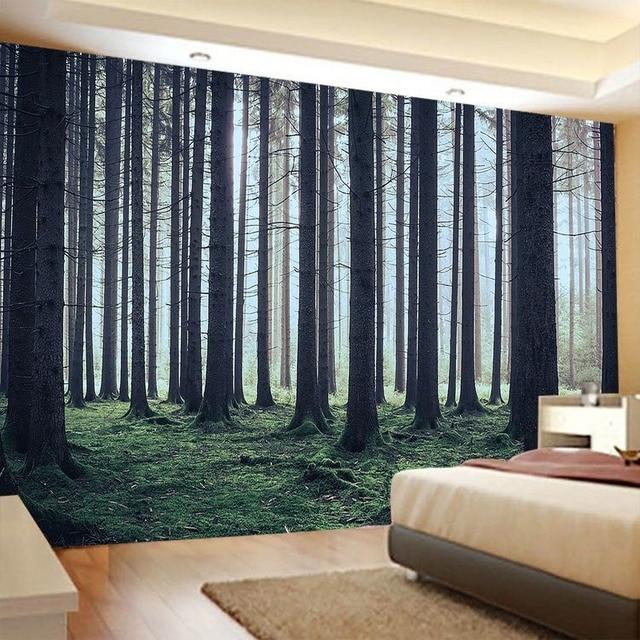 Пейзаж Лесная серия гобелен для украшения стены настенная ткань для дома, спальни, прикроватная фоновая ткань, художественная настенная ткань, живопись