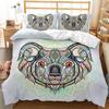 3D Bohemian Bedding Set King Queen Bed Duvet Cover Pillowcases 2/3pcs Animal Cover Set Kid Adult Gift Exotic Style