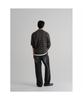 8SECONDS Linen Blend Striped Collared Knit Brown