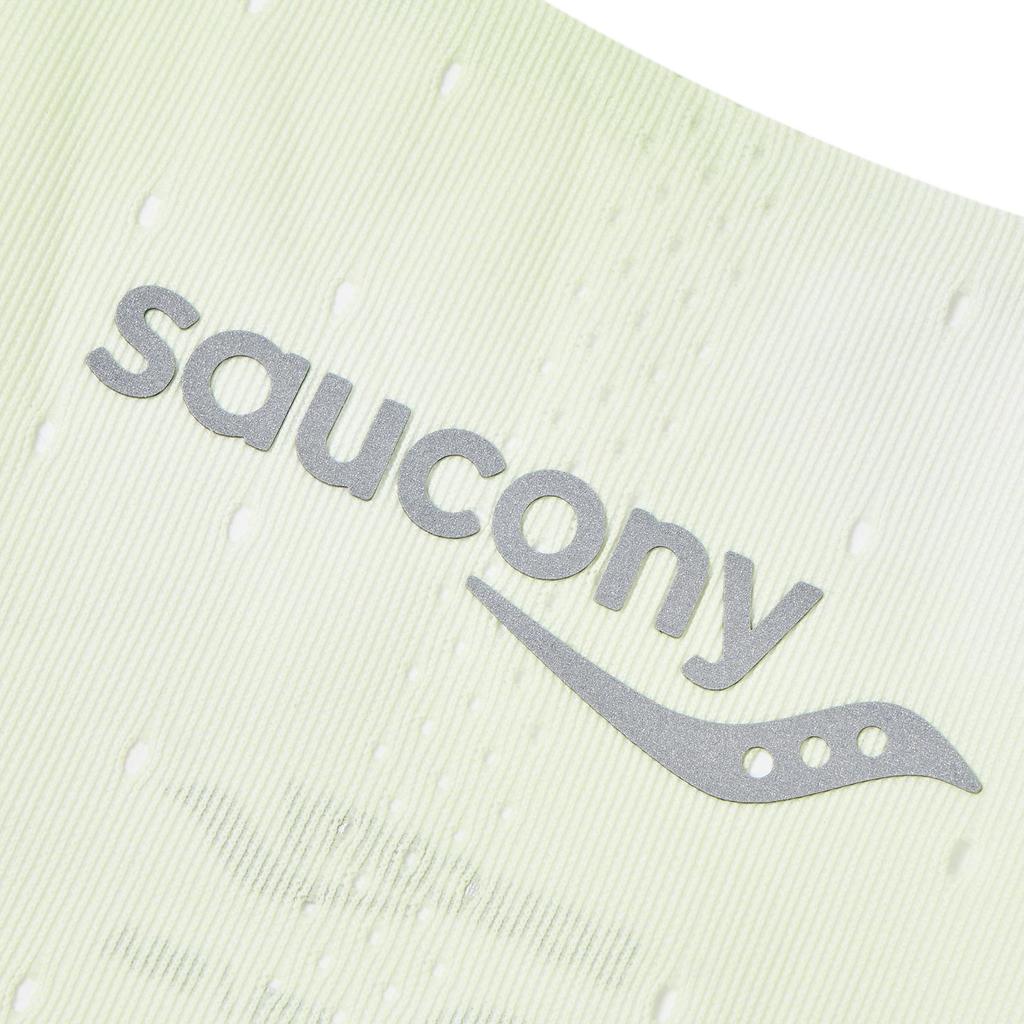 SAUCONY Топ женский вязаный дышащий с принтом логотипа Светло-зеленый Желтый SC2230110A-PR12