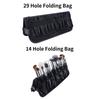 Folding Professional Cosmetic Brushes Bag 14/29 Holes Cosmetic Brush Container  Makeup Artist