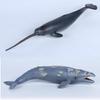 Cross-Border Marine Life Model Toy: Gray Whale, Orca, Humpback, Narwhal, Great White Shark