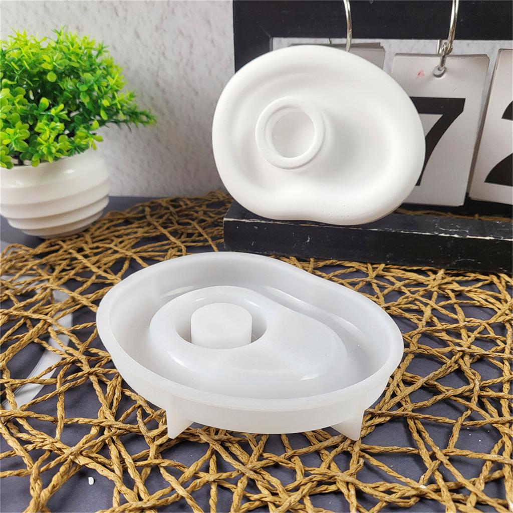 Multipurpose Sturdy Silicone Multiple Candle Holder Mould Set Portable for Resin Plaster Craft Supplies Assorted Sizes