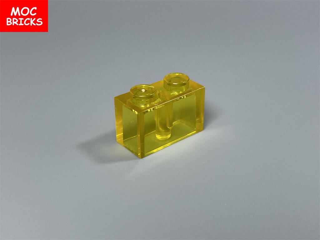 50 шт. / партия МОЕ СОБСТВЕННОЕ ТВОРЕНИЕ Кубики Кирпичик 1x2 Прозрачный 3004 3065 35743 Городской Дом Миниатюрные Обучающие Строительные Блоки Игрушки Детские Подарки