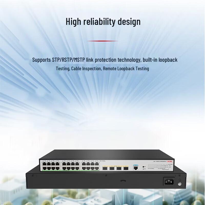 H3C S1850V3 Series 24-Port Managed PoE Network Switch