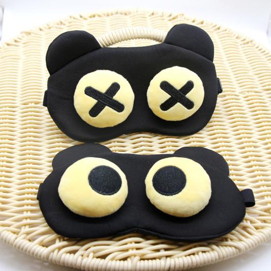 Милая маска для сна Мягкая удобная маска для сна Снимает стресс Усталость Регулируемые ремешки Защита для глаз для путешествий Домашнее использование