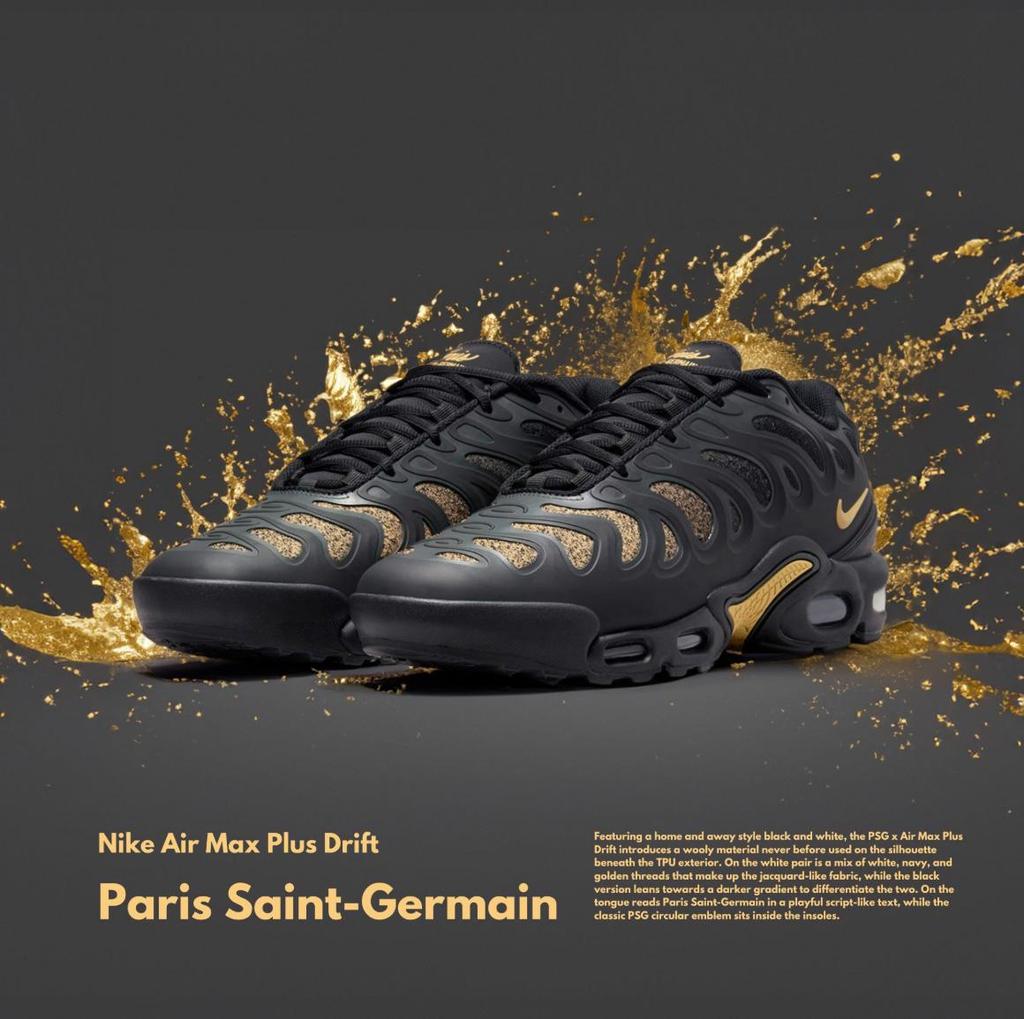 Nike X PSG - Paris Saint-Germain - Air Max Plus TN Drift - Кроссовки FZ4748-001 ОРИГИНАЛ