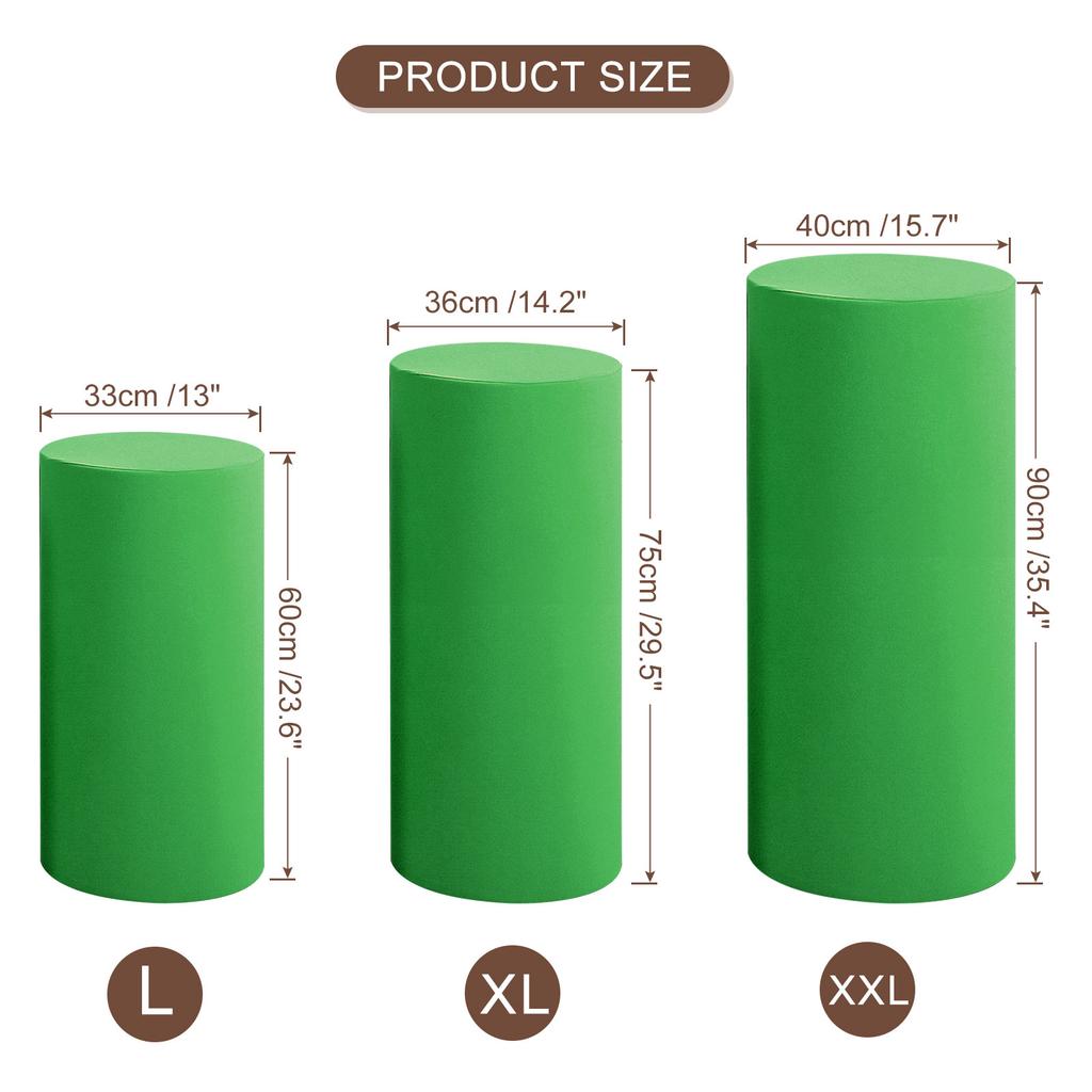 3/5 шт. Чехол для плинтуса, эластичный чехол для пьедестала, колонны, цилиндра, цилиндрические чехлы из спандекса для подставки для украшения на день рождения, свадьбу
