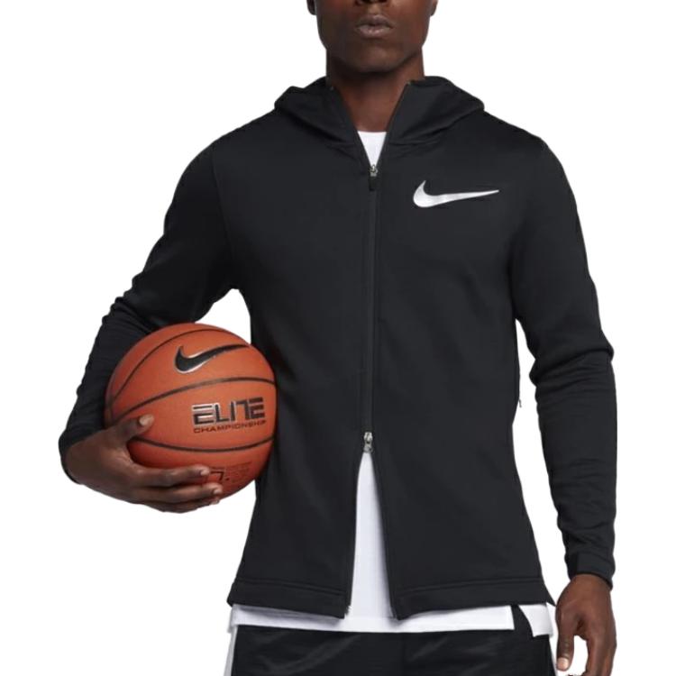 Nike Куртки Мужские Черные С Капюшоном Умеренные Другие 856439-010