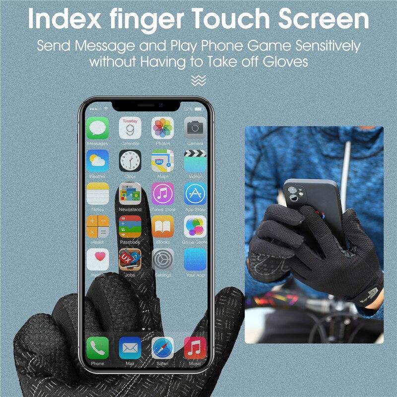 WEST BIKING Summer Cycling Gloves Full Finger MTB Bike Gloves Touch Screen Non Slip Silicone Palm Driving Riding Gloves 6