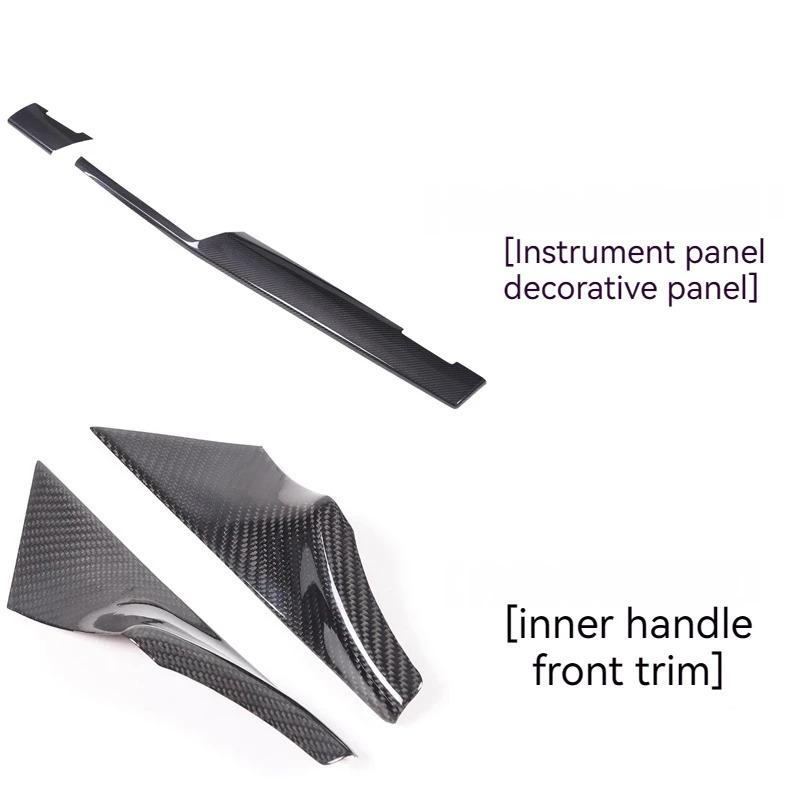 For BMW5 Series i5 G60 2024 2025 Carbon Fiber Car Center Console Decoration Panel Decoration Stickers Car Interior Accessories