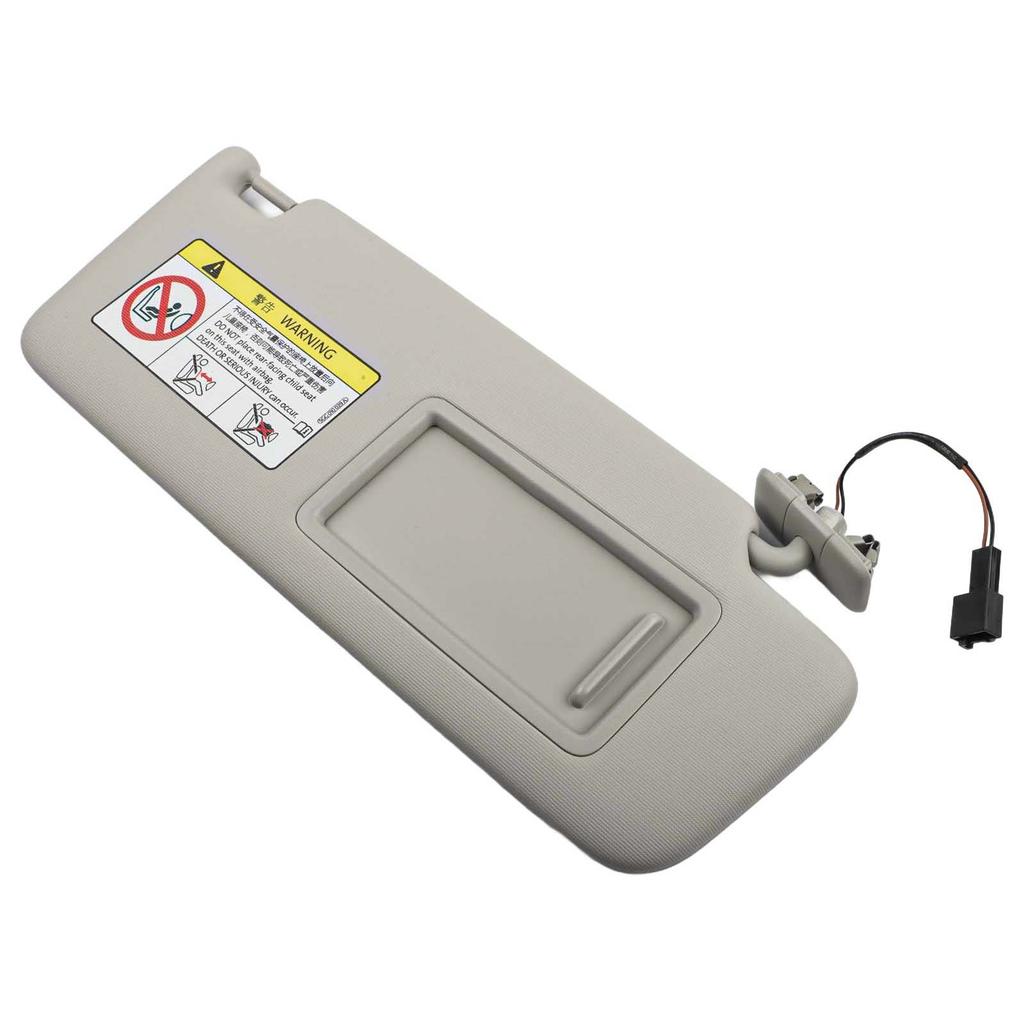 Windscreen Accessory Gray Plastic Front Right Sunvisor with Mirror Compatible with Multiple Models from 2013 to 2025