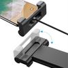 Backseat Headrest Mount Heavy-Duty Tablet Phone Holder with Metal Lock & Silicone Grips Extendable Car Accessory for Family Travel