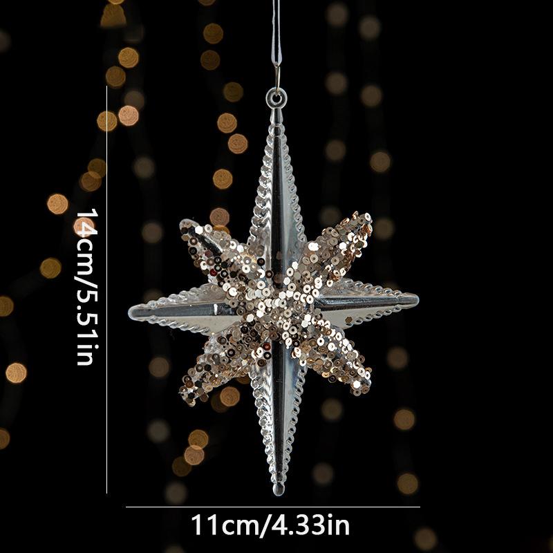 Рождественская прозрачная рождественская елка 1 Акриловые подвески Украшения Блестки Сцена Установка Реквизит