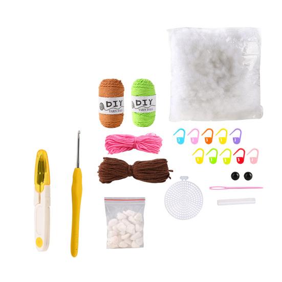 Набор для вязания крючком в форме кактуса для начинающих, набор плетеных материалов «сделай сам», стартовый набор для вязания крючком для взрослых и детей, принадлежности для вязания «сделай сам»
