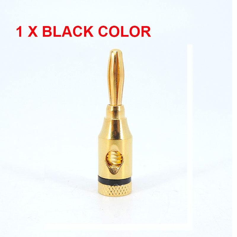 Красный черный позолоченный музыкальный аудио динамик 4 мм разъем типа «банан» открытый винтовой разъем