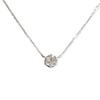 [Used] 4DO K10WG White Topaz Pendant/Necklace/j73-37