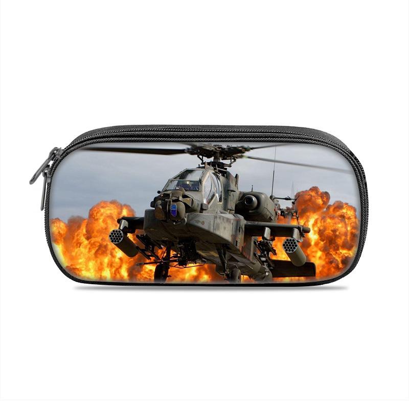 Пенал-вертолет, компактный и вместительный, с новым механическим принтом, идеальный подарок на день рождения для мальчиков и девочек, идущих в школу