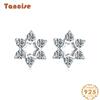 Танциз стерлингового серебра 925 пробы циркон серьги серьги-капли для женщин подарки на свадьбу