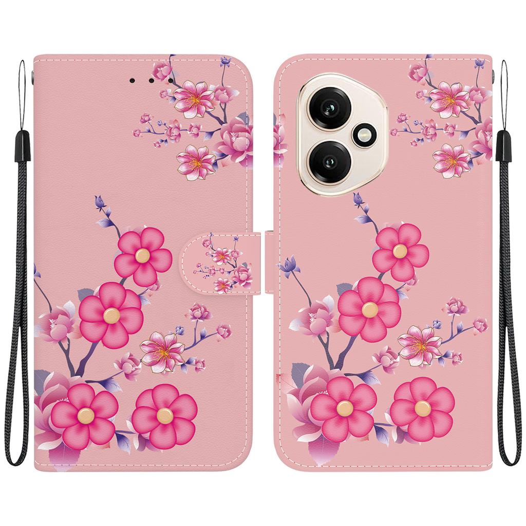 For Honor 400 5G (Global) Wallet Phone Case Anti-Drop Pattern Printing Leather Flip Cover with Strap