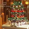 Yellow Crane Tower & Tengwang Pavilion Architectural Model Building Blocks - Educational Toy & Desktop Ornament