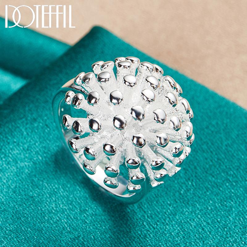 Ювелирные изделия в виде кольца из стерлингового серебра 925 пробы с фейерверком