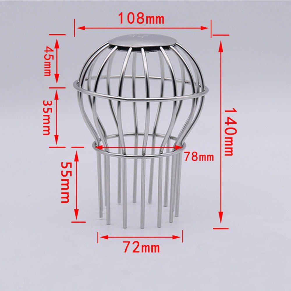 Down Pipe Gutter Balloon Guard Filter Strainer Gutter Protection Downspout Filter Filter to Prevent Leaf 304 Stainless Steel