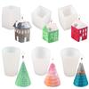 Рождественская елка DIY силиконовая форма ручной работы ароматический подсвечник дом форма рождественский праздничный 3D ремесло украшение