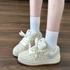 Original Cranberry Color Matching Platform Bread Shoes Female Cute Versatile Casual Board Shoes New Little White Shoes